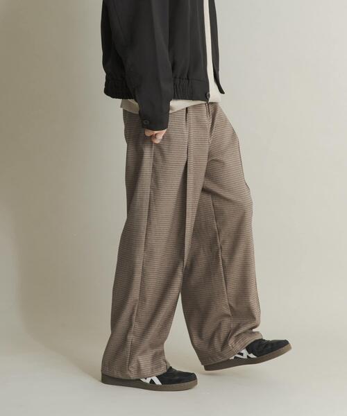 はうら。ページ セール】ヘリンボーンワイドスラックス（その他パンツ）｜URBAN