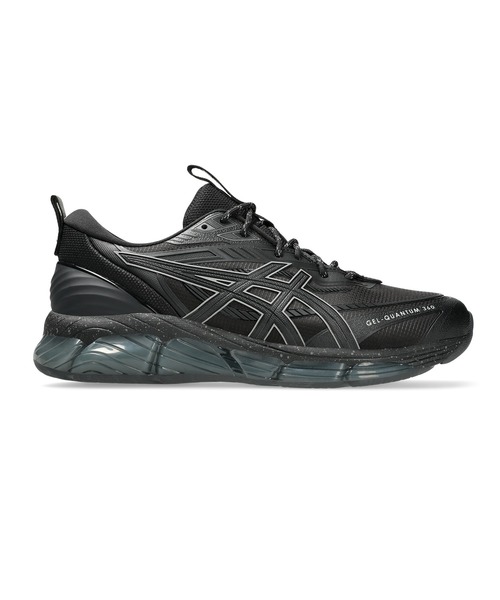 「ASICS」 ローカットスニーカー 27.5 ブラック×グレー メンズの画像