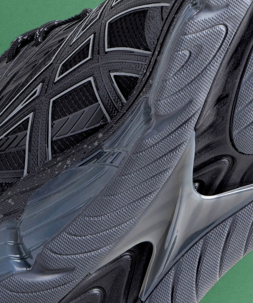 「ASICS」 ローカットスニーカー 27.5 ブラック×グレー メンズの画像