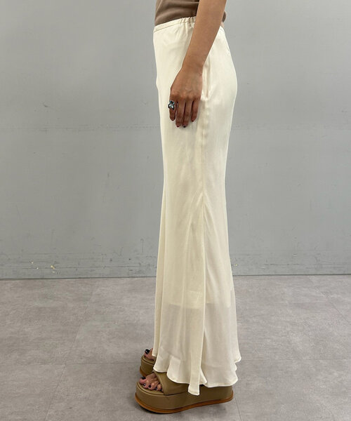 新品　SHENERY シーナリー　セミフレアナロースカート SHENERY 「SHENERY」 ロングスカート 36 ホワイト レディース