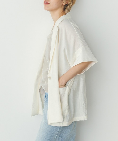 「hunch」 ジャケット FREE アイボリー レディース_画像2