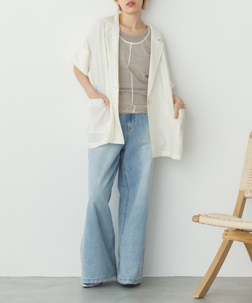 「hunch」 ジャケット FREE アイボリー レディース_画像8