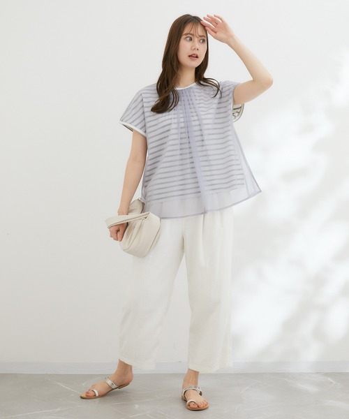 「KATHARINE ROSS」 半袖カットソー MEDIUM グレー レディース_画像2