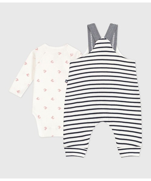 PETIT BATEAU（プチバトー） ベビー服 ロンパース ベビー2点セット