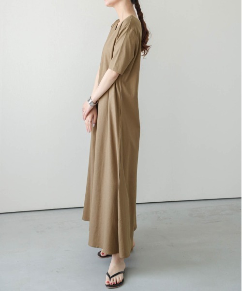 「SUGAR BISKET」 「La-gemme」半袖ワンピース C ベージュ レディース_画像7