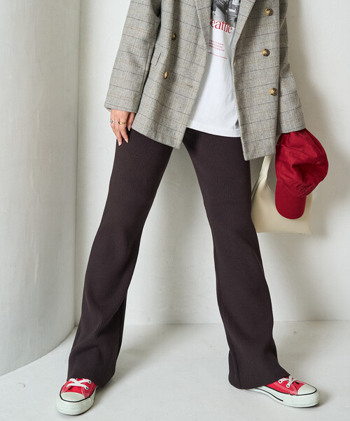 FREAK'S STORE（フリークスストア） パンツ 限定展開 リブ フレア