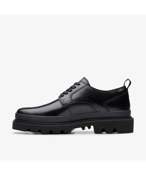 Clarks〈クラークス〉 本革　レザー　コンフォートフラットシューズ　ブラック Clarks（クラークス） レザーシューズ UK6 ブラック メンズ : ZOZOTOWN