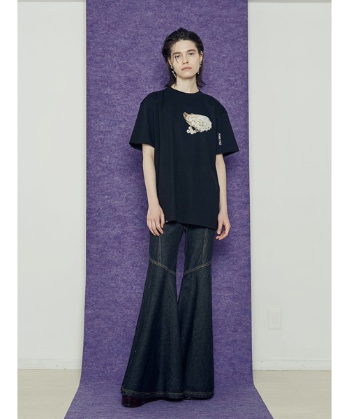 「PAMEO POSE」 半袖Tシャツ FREE ホワイト レディース_画像5