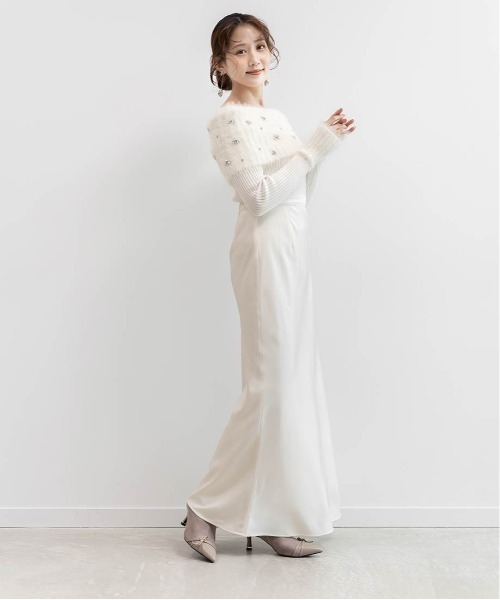 RANDA（ランダ） ロング スカート サテンマーメイドロングスカート