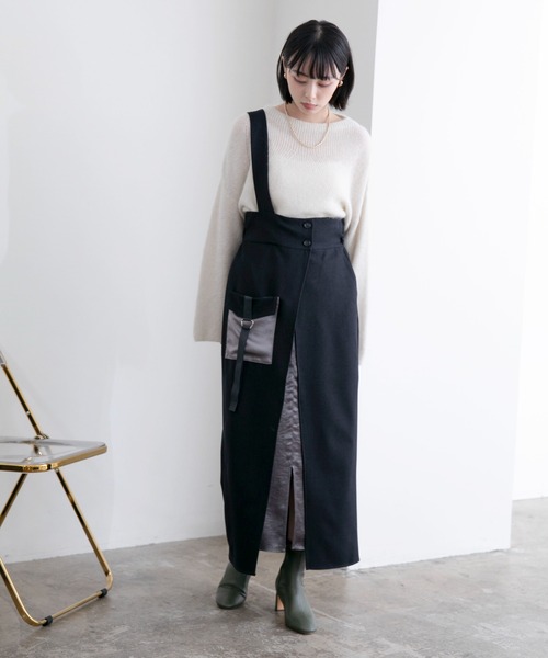 「Eimee Law」 サロペットスカート 38 ブラック レディース_画像2