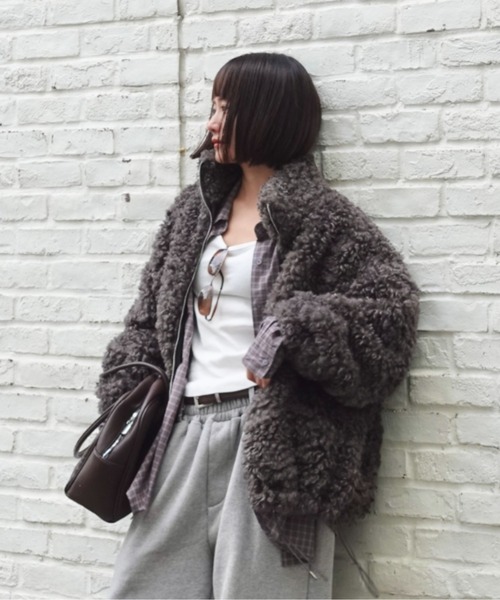 TEEN BOOP ブルゾン アウター ボアボリュームブルゾン レディース