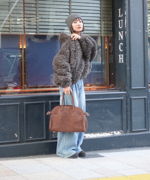 TEEN BOOP ブルゾン アウター ボアボリュームブルゾン レディース