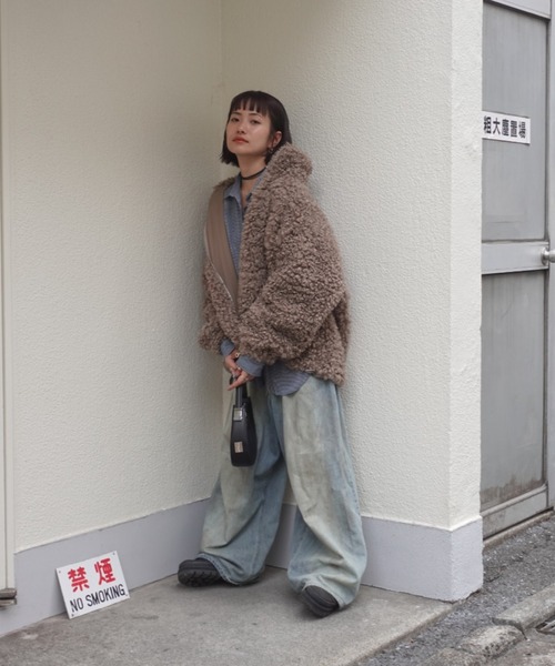 TEEN BOOP ブルゾン アウター ボアボリュームブルゾン レディース