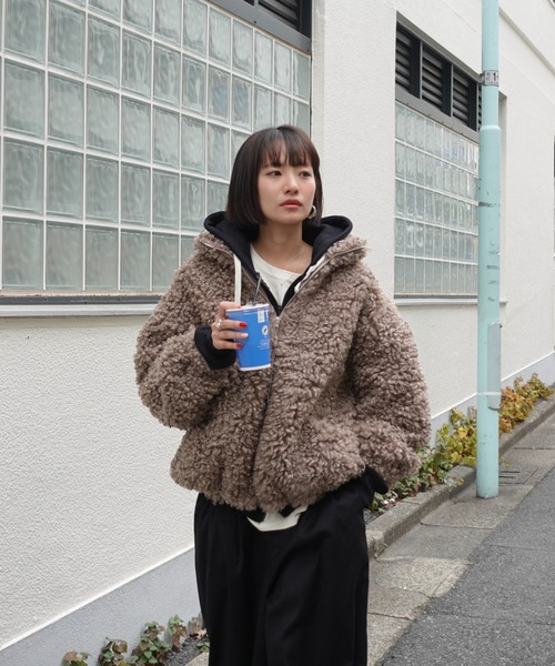 TEEN BOOP ブルゾン アウター ボアボリュームブルゾン レディース