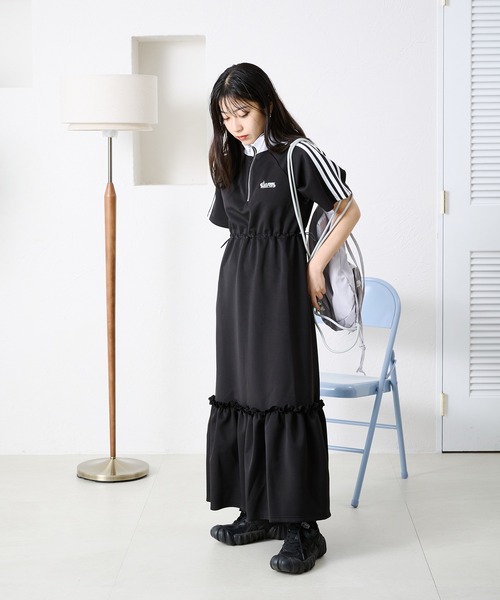 「kutir」 半袖ワンピース MEDIUM ネイビー レディース_画像2