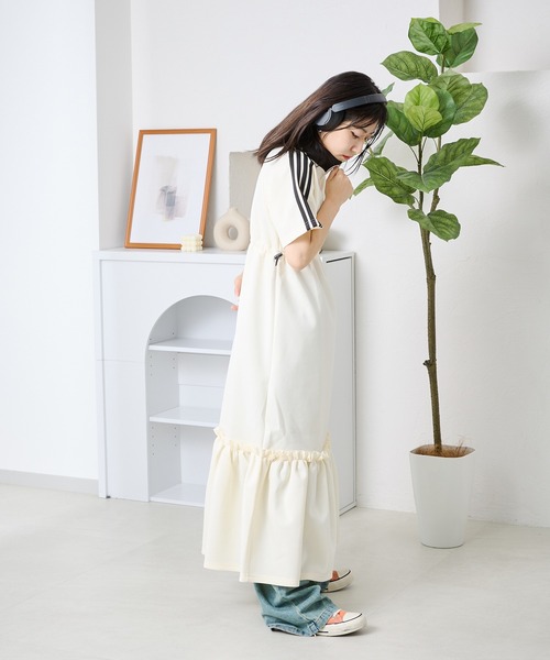 「kutir」 半袖ワンピース MEDIUM ネイビー レディース_画像8