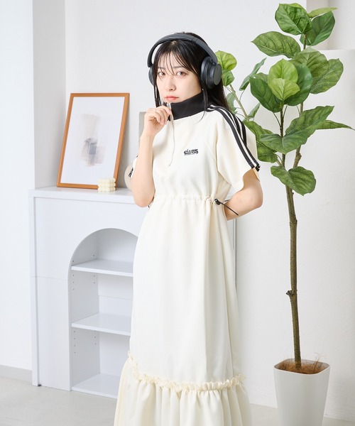 「kutir」 半袖ワンピース MEDIUM ネイビー レディース_画像9