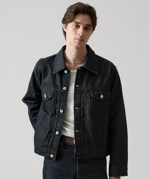 【clel】デザイン トラッカーデニムジャケット CLEL（クレイル） デニムジャケット gジャン 「CLEL」2nd. Design
