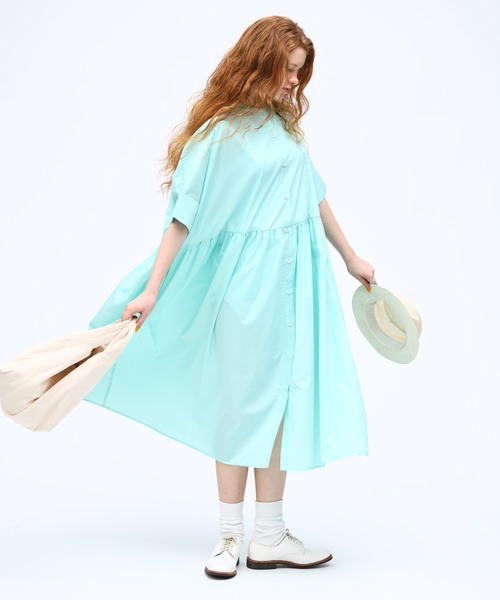 「Kelen」 半袖ワンピース M ミント レディース_画像3