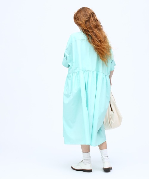 「Kelen」 半袖ワンピース M ミント レディース_画像5