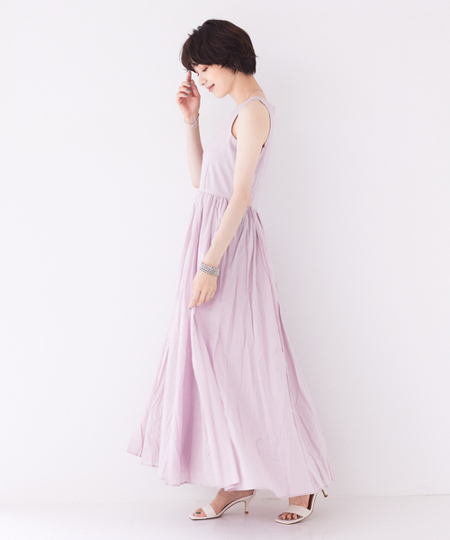 MARIHA ノースリーブ ロングワンピース ライトブルー MARIHA（マリハ