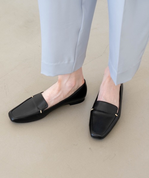 「Launa lea」 フラットパンプス 23.0cm ブラック レディース_画像5