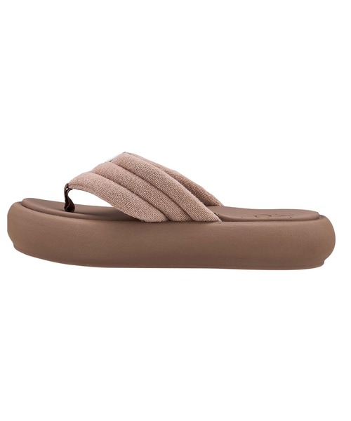 「ROXY」 フラットサンダル MEDIUM ブラウン レディース_画像5
