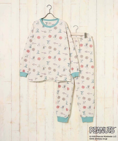 PEANUTS スヌーピー ルームウェア M〜L PEANUTS パジャマ ルームウェア スヌーピーキルティングルームウェア