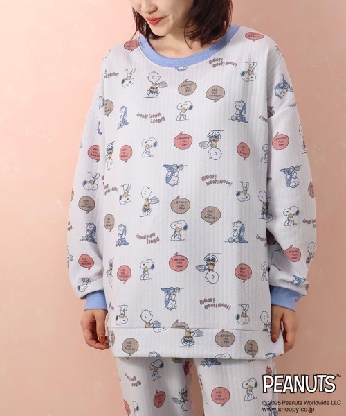 PEANUTS パジャマ ルームウェア スヌーピーキルティングルームウェア