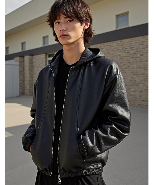 アウール レザージャケット イタリアンレザーライダースジャケット(ブルゾン)｜アウター｜AOURE