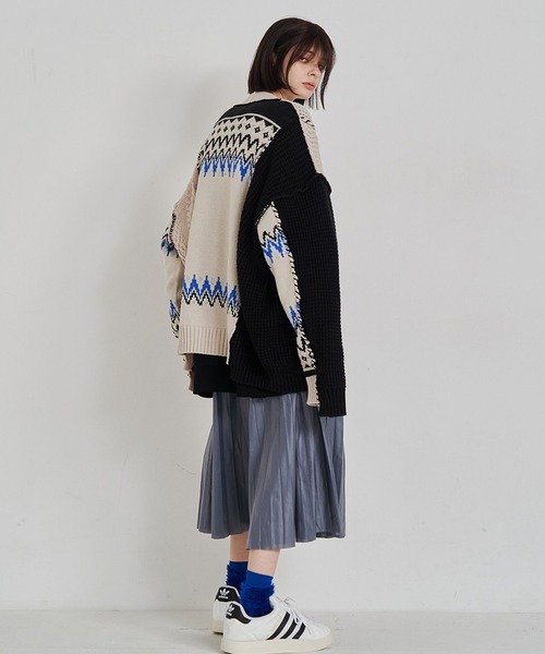 SeeSaw カーディガン CRAFT KNIT CARDIGAN SeeSew カーディガン 「UNISEX」CRAFT KNIT CARDIGAN/クラフトニット