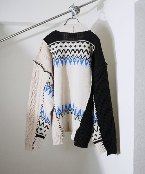 SeeSew カーディガン 「UNISEX」CRAFT KNIT CARDIGAN/クラフトニット
