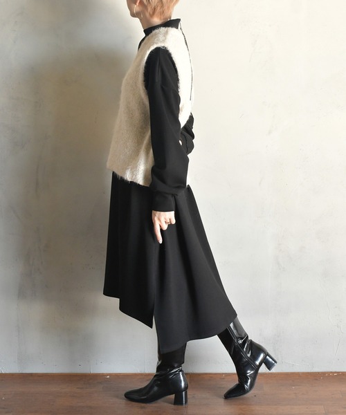 「BITTOKO」 長袖ワンピース FREE ブラック レディース_画像8