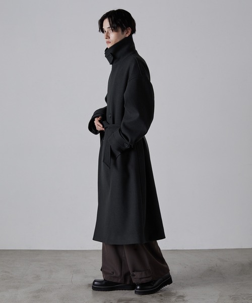 CLEL（クレイル） チェスターコート L ダークブラウン メンズ