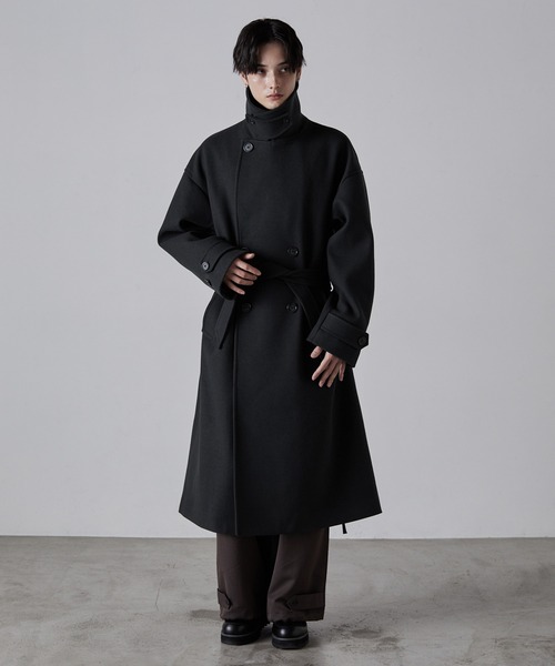 CLEL（クレイル） チェスターコート L ダークブラウン メンズ