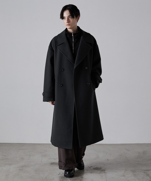 「CLEL」 チェスターコート L ダークブラウン メンズ_画像8