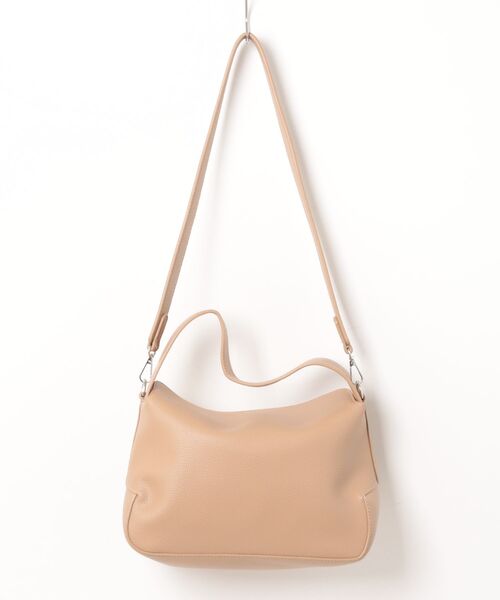 NuNuNa ハンドバッグ 「NuNuNa」2WAY 合成皮革フラップショルダー