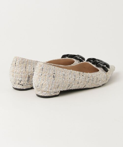 「ODETTE E ODILE」 フラットパンプス 24.5cm ベージュ レディース_画像2