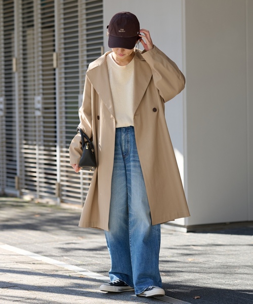 FRAMeWORK（フレームワーク） トレンチコート 38 ネイビー レディース