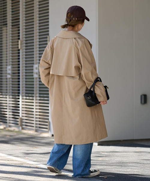 FRAMeWORK（フレームワーク） トレンチコート 38 ネイビー レディース