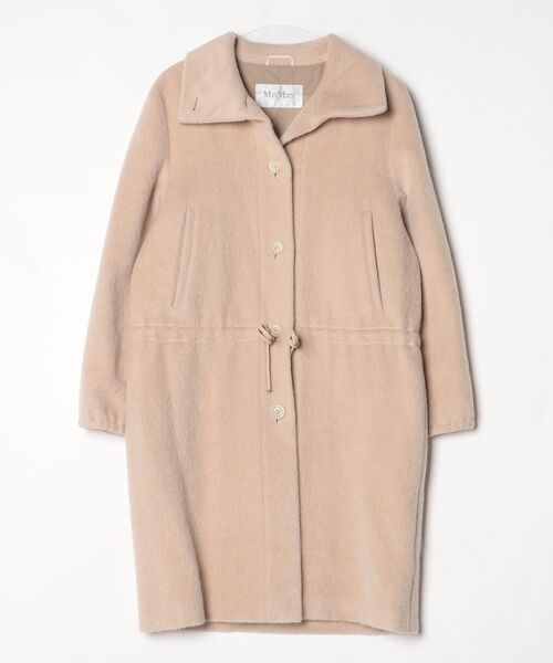 ADORE ☆アドーア　ベージュ ノーカラーコート38マックスマーラ ADORE ☆アドーア ベージュ ノーカラーコート38マックスマーラ
