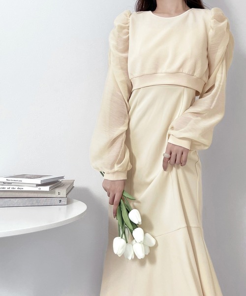 「mily bilet」 キャミソールワンピース X-LARGE ブラック レディース_画像7