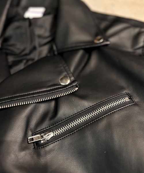 「CALIFORNIA OUTFITTERS」 ライダースジャケット M ブラック メンズ_画像8