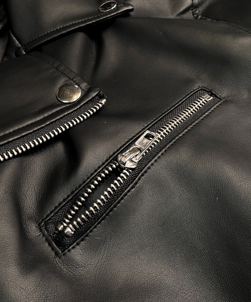 「CALIFORNIA OUTFITTERS」 ライダースジャケット M ブラック メンズ_画像9