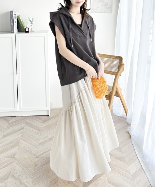 「Java」 スウェットカットソー X-LARGE チャコールグレー レディース_画像4