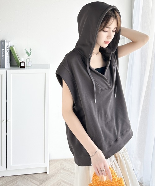 「Java」 スウェットカットソー X-LARGE チャコールグレー レディース_画像6