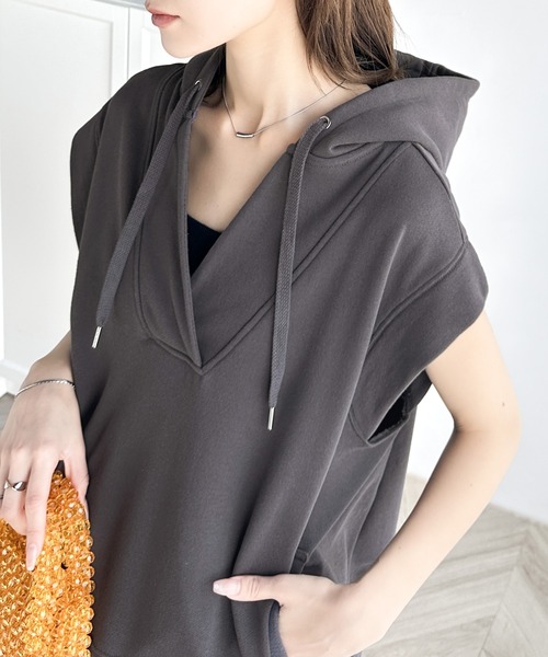 「Java」 スウェットカットソー X-LARGE チャコールグレー レディース_画像8