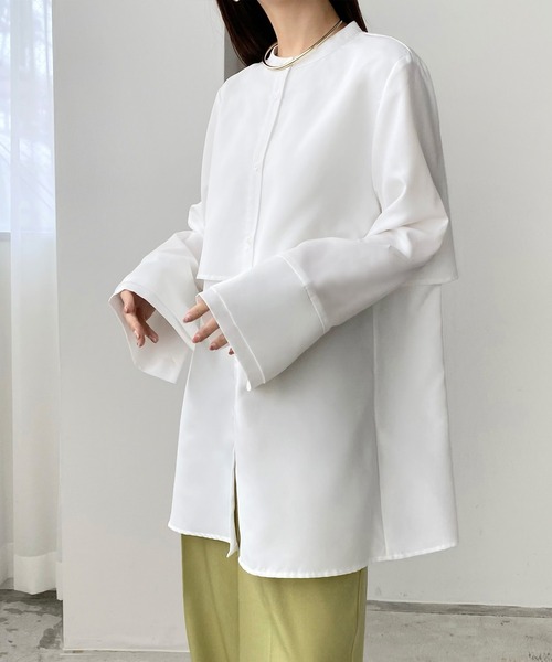 「callautia」 長袖ブラウス SMALL ブラック レディース_画像3