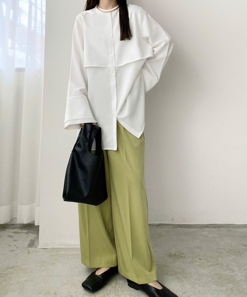 「callautia」 長袖ブラウス SMALL ブラック レディース_画像4