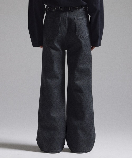 GRANCY パンツ 「GRANCY」Leopard Damage Flare Pants / レオパード